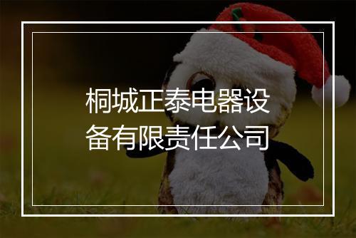 桐城正泰电器设备有限责任公司