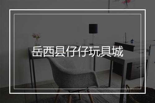 岳西县仔仔玩具城