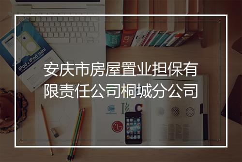 安庆市房屋置业担保有限责任公司桐城分公司