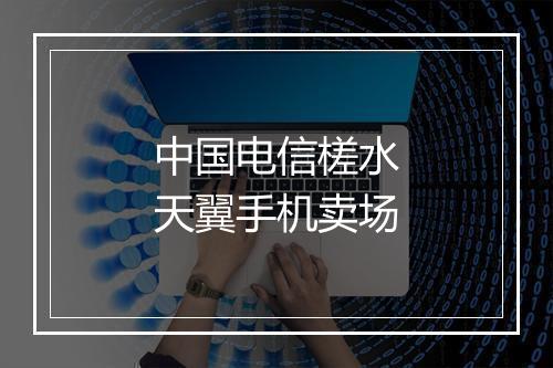 中国电信槎水天翼手机卖场