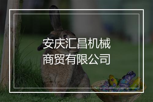 安庆汇昌机械商贸有限公司