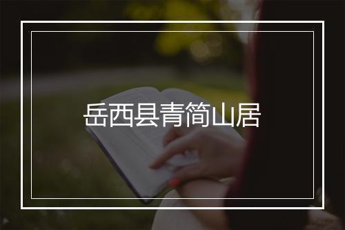 岳西县青简山居