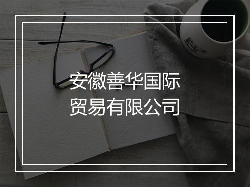 安徽善华国际贸易有限公司