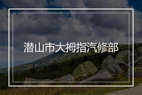 潜山市大拇指汽修部