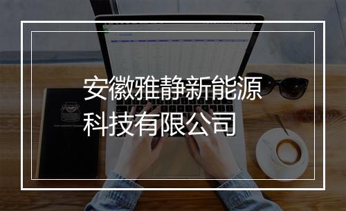 安徽雅静新能源科技有限公司