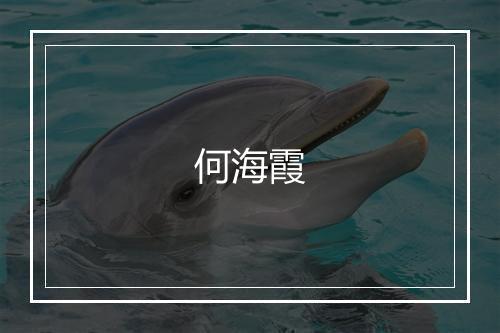 何海霞