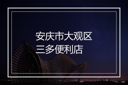 安庆市大观区三多便利店