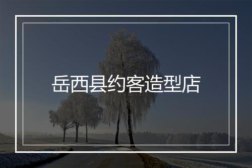 岳西县约客造型店