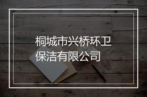 桐城市兴桥环卫保洁有限公司
