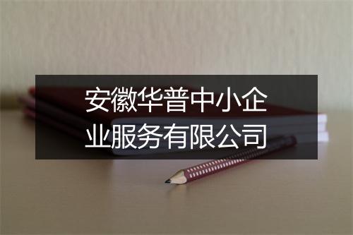 安徽华普中小企业服务有限公司
