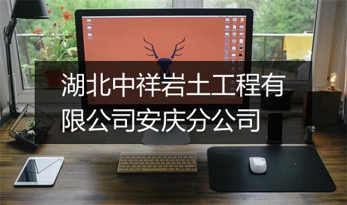 湖北中祥岩土工程有限公司安庆分公司