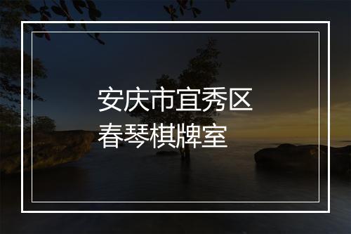 安庆市宜秀区春琴棋牌室