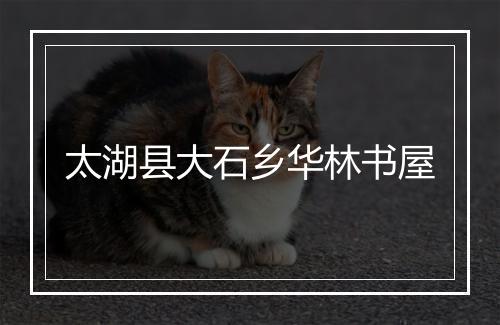 太湖县大石乡华林书屋