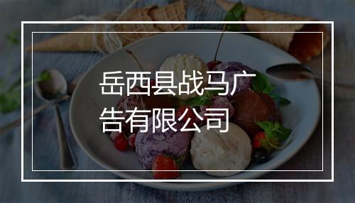 岳西县战马广告有限公司