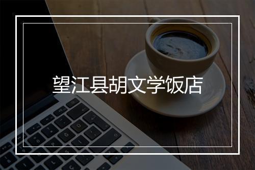 望江县胡文学饭店
