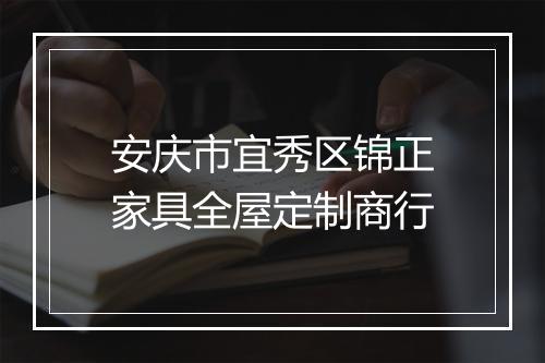 安庆市宜秀区锦正家具全屋定制商行