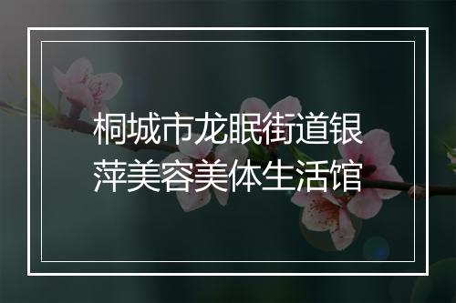 桐城市龙眠街道银萍美容美体生活馆