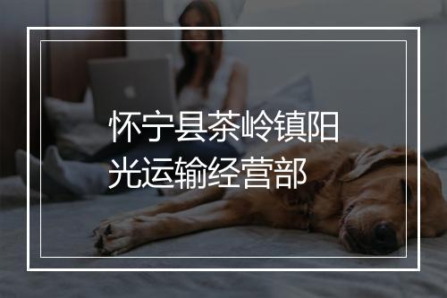 怀宁县茶岭镇阳光运输经营部