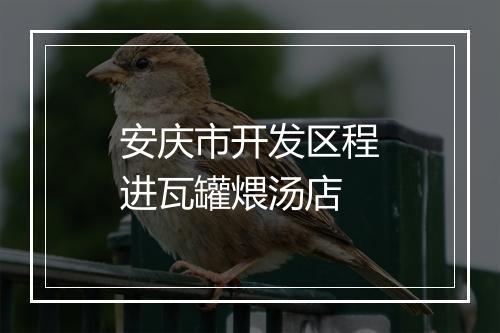 安庆市开发区程进瓦罐煨汤店
