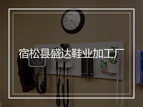 宿松县盛达鞋业加工厂