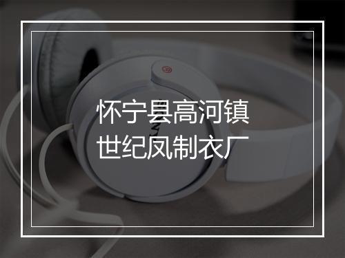 怀宁县高河镇世纪凤制衣厂