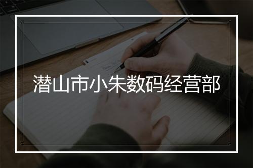 潜山市小朱数码经营部