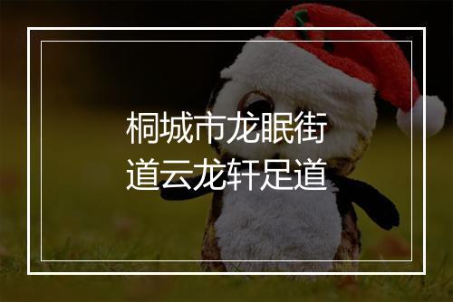 桐城市龙眠街道云龙轩足道
