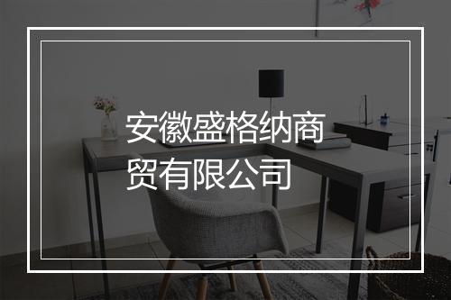 安徽盛格纳商贸有限公司