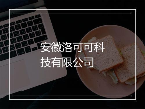 安徽洛可可科技有限公司