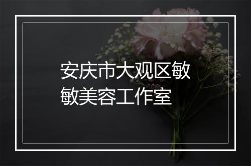 安庆市大观区敏敏美容工作室