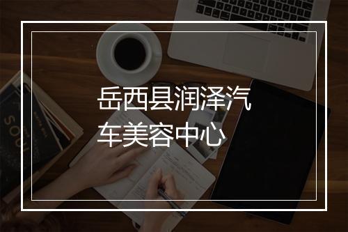 岳西县润泽汽车美容中心