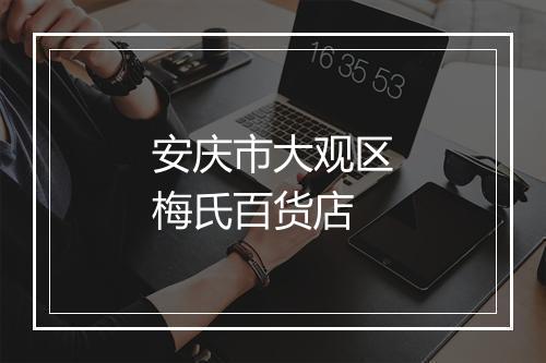 安庆市大观区梅氏百货店