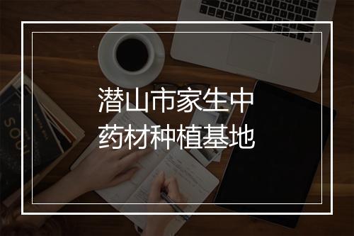 潜山市家生中药材种植基地