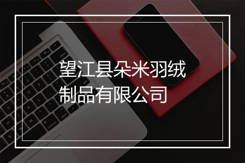 望江县朵米羽绒制品有限公司