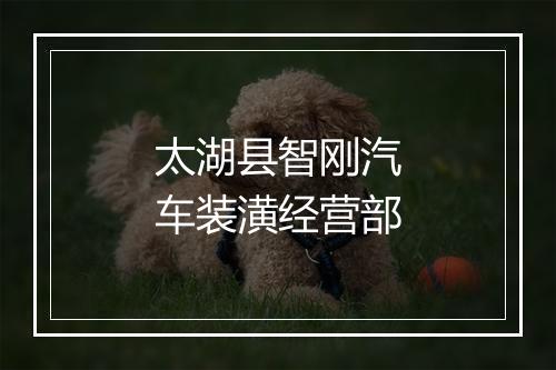 太湖县智刚汽车装潢经营部