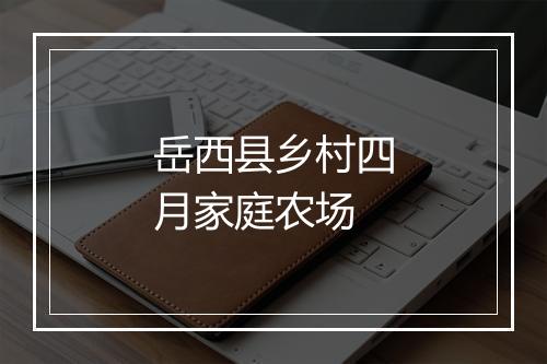 岳西县乡村四月家庭农场
