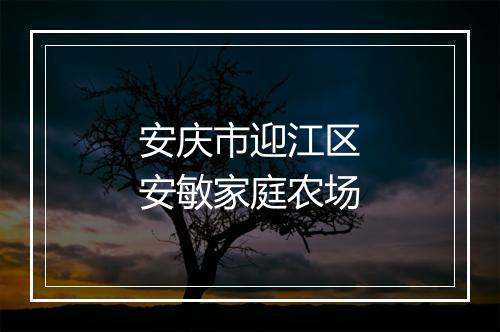 安庆市迎江区安敏家庭农场