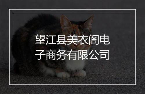 望江县美衣阁电子商务有限公司