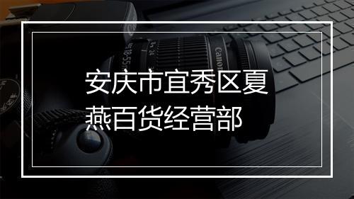 安庆市宜秀区夏燕百货经营部