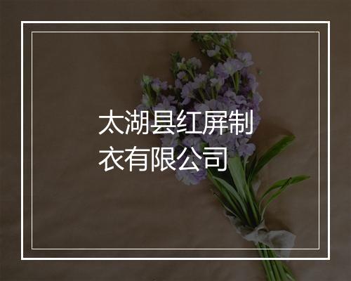 太湖县红屏制衣有限公司