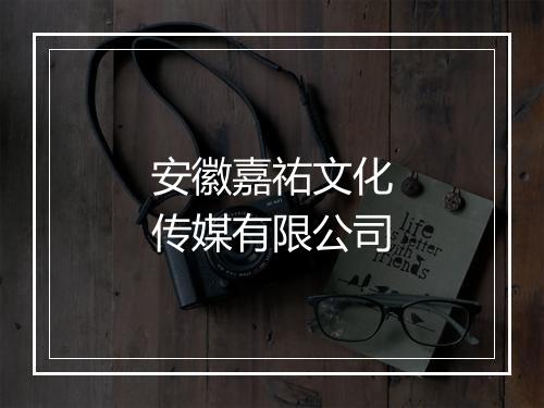 安徽嘉祐文化传媒有限公司