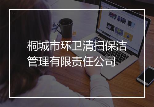 桐城市环卫清扫保洁管理有限责任公司
