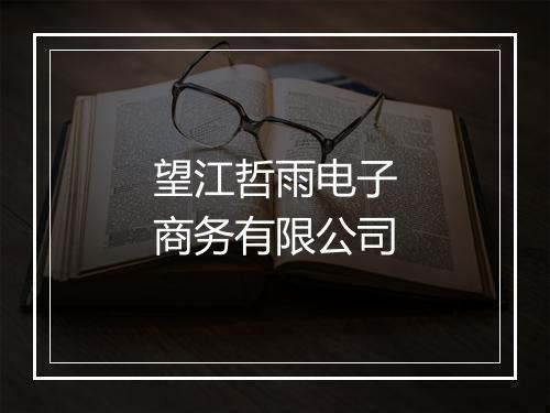 望江哲雨电子商务有限公司