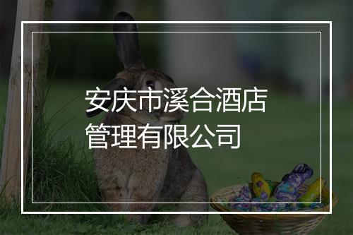 安庆市溪合酒店管理有限公司