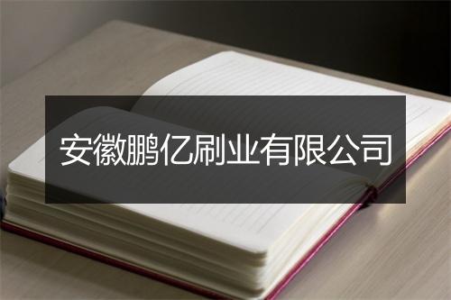 安徽鹏亿刷业有限公司