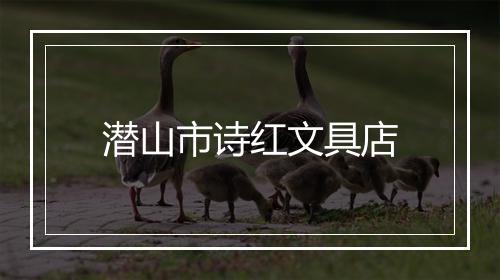 潜山市诗红文具店