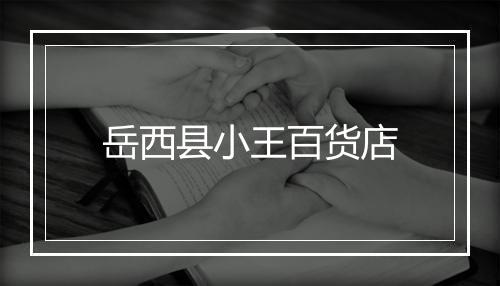 岳西县小王百货店