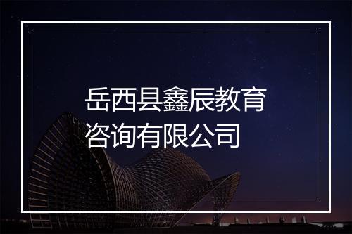 岳西县鑫辰教育咨询有限公司