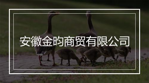 安徽金昀商贸有限公司