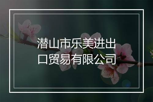 潜山市乐美进出口贸易有限公司